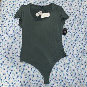 Express Green Blouse Bodysuit